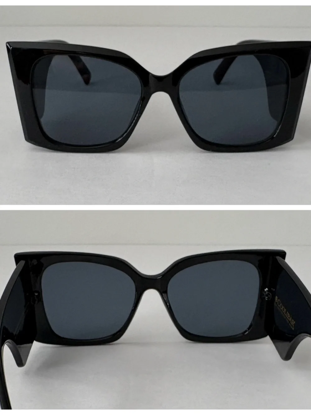 Coolibar Grandview Fashion Sunglasses Black CooliClear UV400 Lens Technology NEW